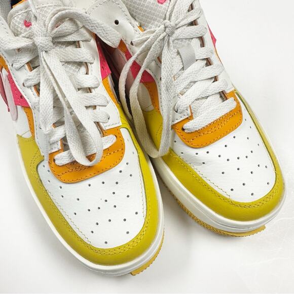 Nike Air Force 1 Fontanka Summit White/Hyper Pink/Solar Flare Women's 7 Low Top - Picture 8 of 11